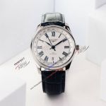 Swiss Replica Longines Master Collection 40 GMT White Face Blue Roman Watch